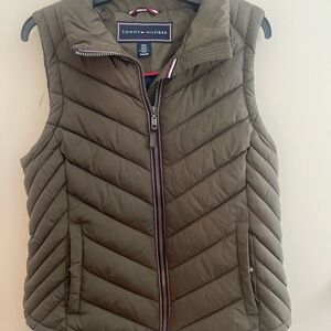 Tommy Hilfiger Khaki Quilted Vest